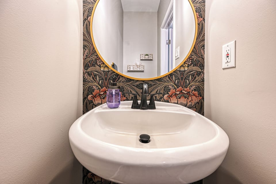 Charming half bath.