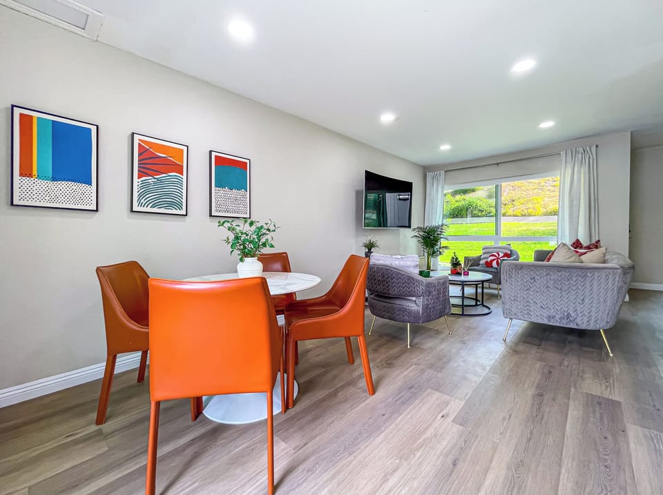 Dining area view to living area
