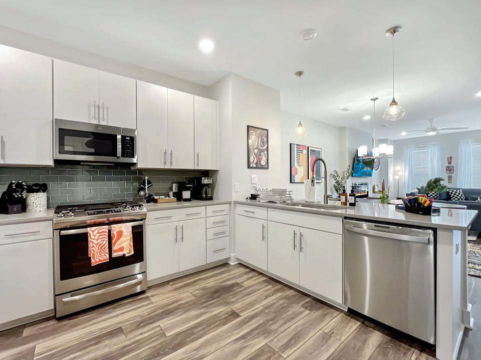Big kitchen ready for you to make meals