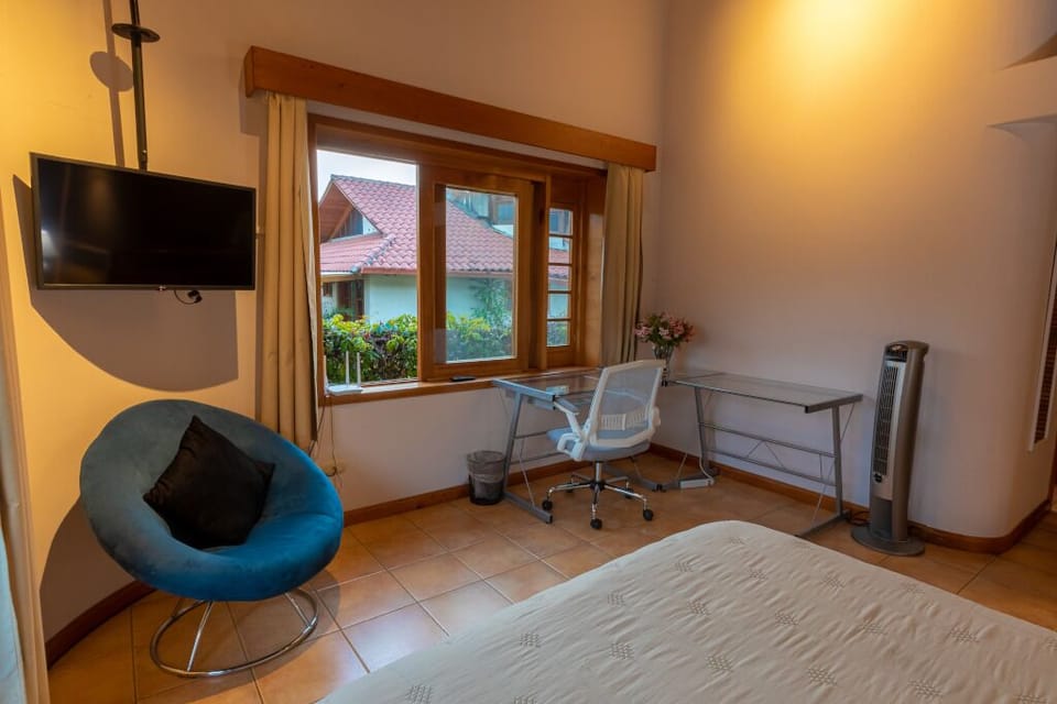 Work area in the bedroom
