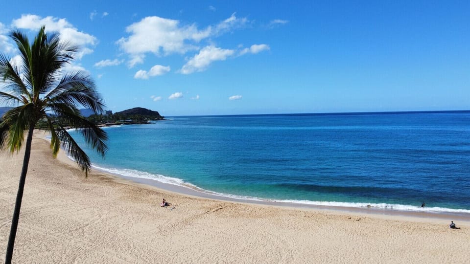 Makaha Beach just 2 miles down the valley from the home!
