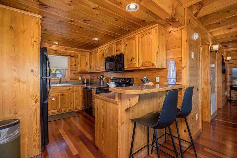 Fully equipped kitchen for home-cooked meals.