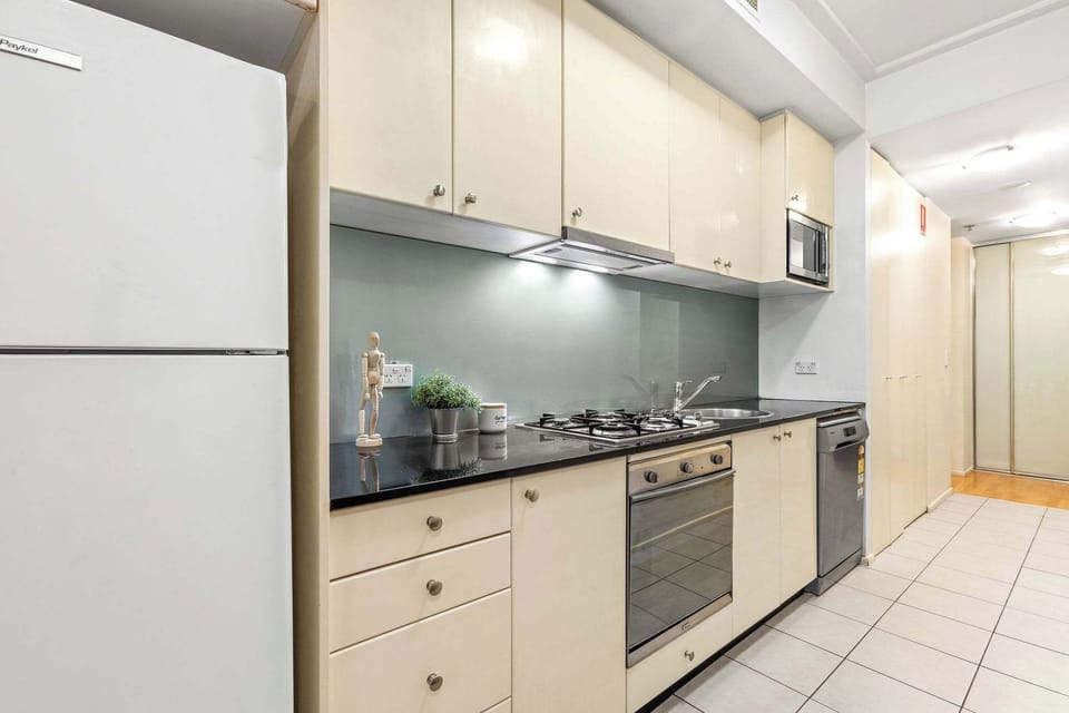 A fully decked kitchen.