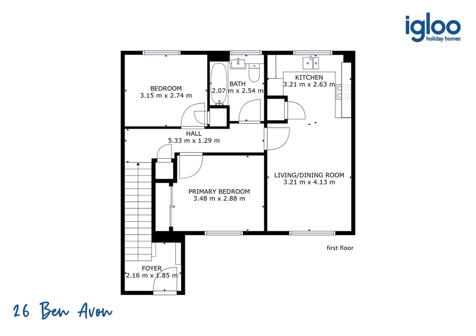 Floorplan of 26 Ben Avon