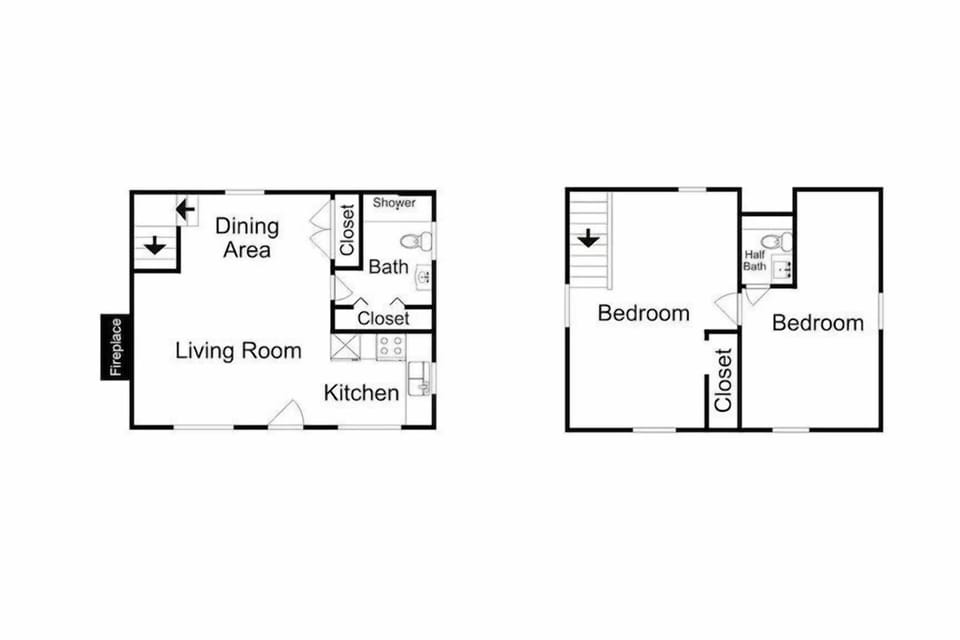 Cabin, 2 Bedrooms | Floor plan