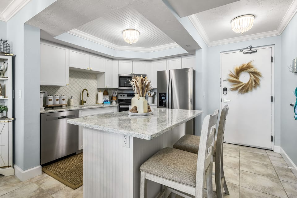 Condo, 2 Bedrooms | Private kitchen | Coffee/tea maker, fridge, oven, toaster