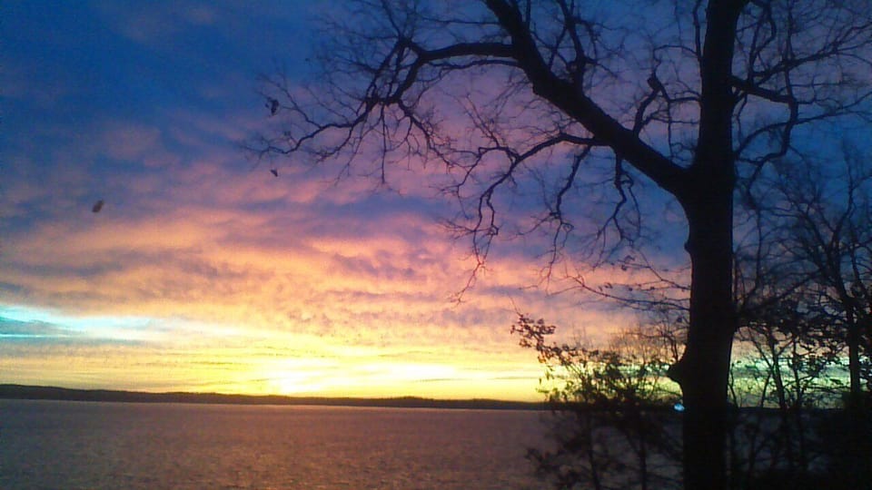 Sunset from upper balcony!