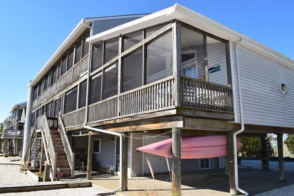 Waterfront duplex offers some of the best views of Assateague Island and the Lighthouse.