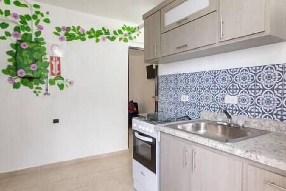 Full Kitchen with Sink and Stove