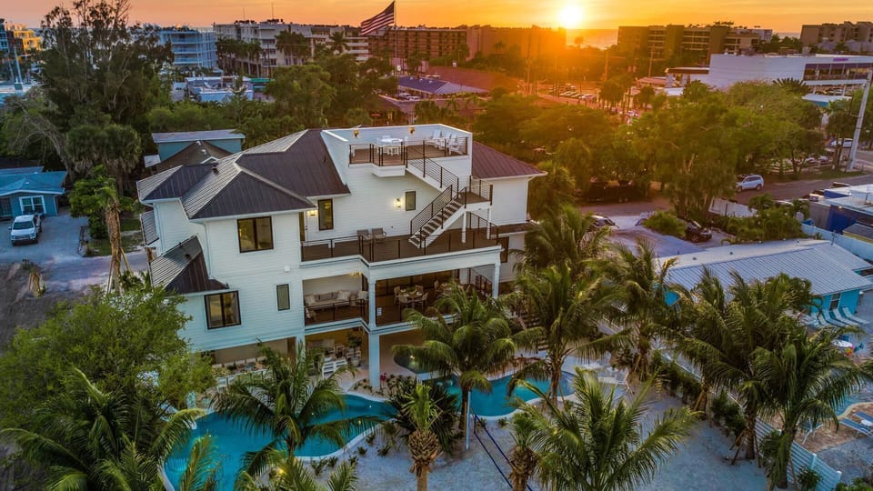 Twilight - Aerial Drone - Rear Elevation - Shaker of Salt - Sleeps 19