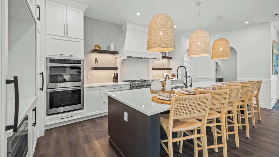 Kitchen - Oversized Refrigerator - (2) Dishwashers, Double Ovens; Large Gas Stove - Balcony Access
