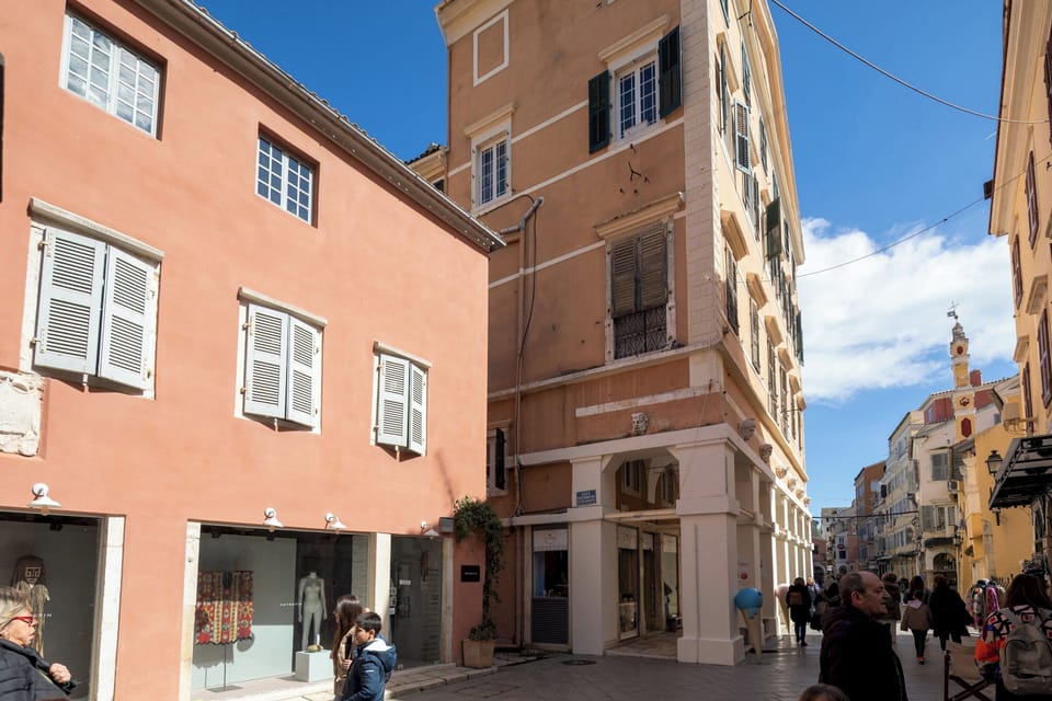 "Discover CasaNova Studios nestled in the heart of Corfu's historic alleyways"
