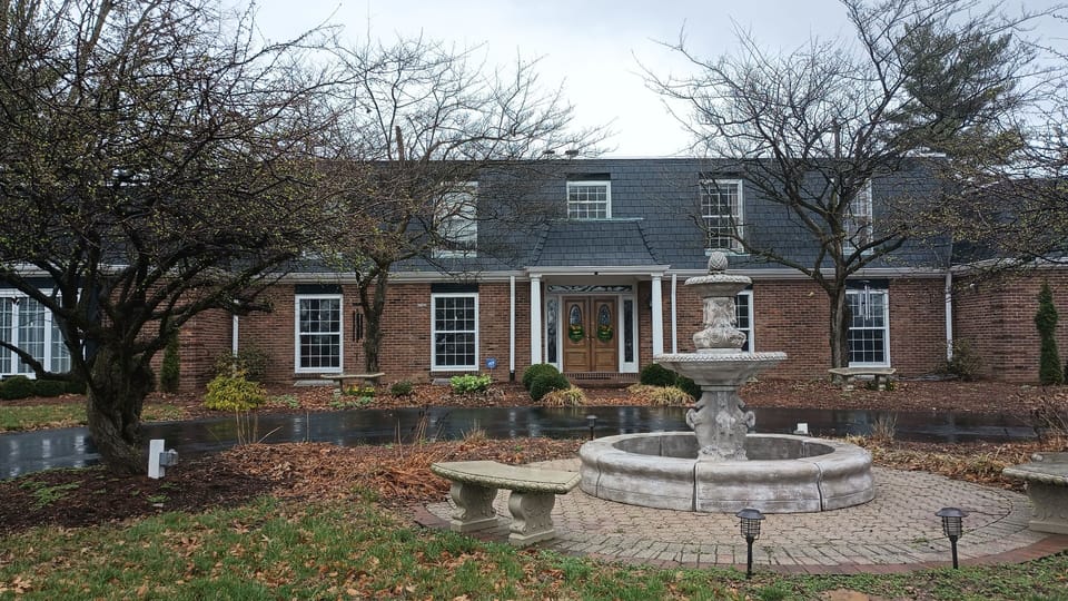 rainy day March Front of house not a good picture 