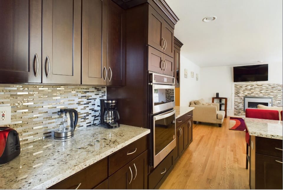 Lots of cabinet and counter space.