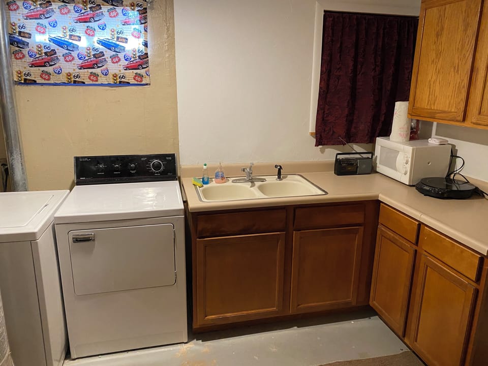Downstairs laundry room