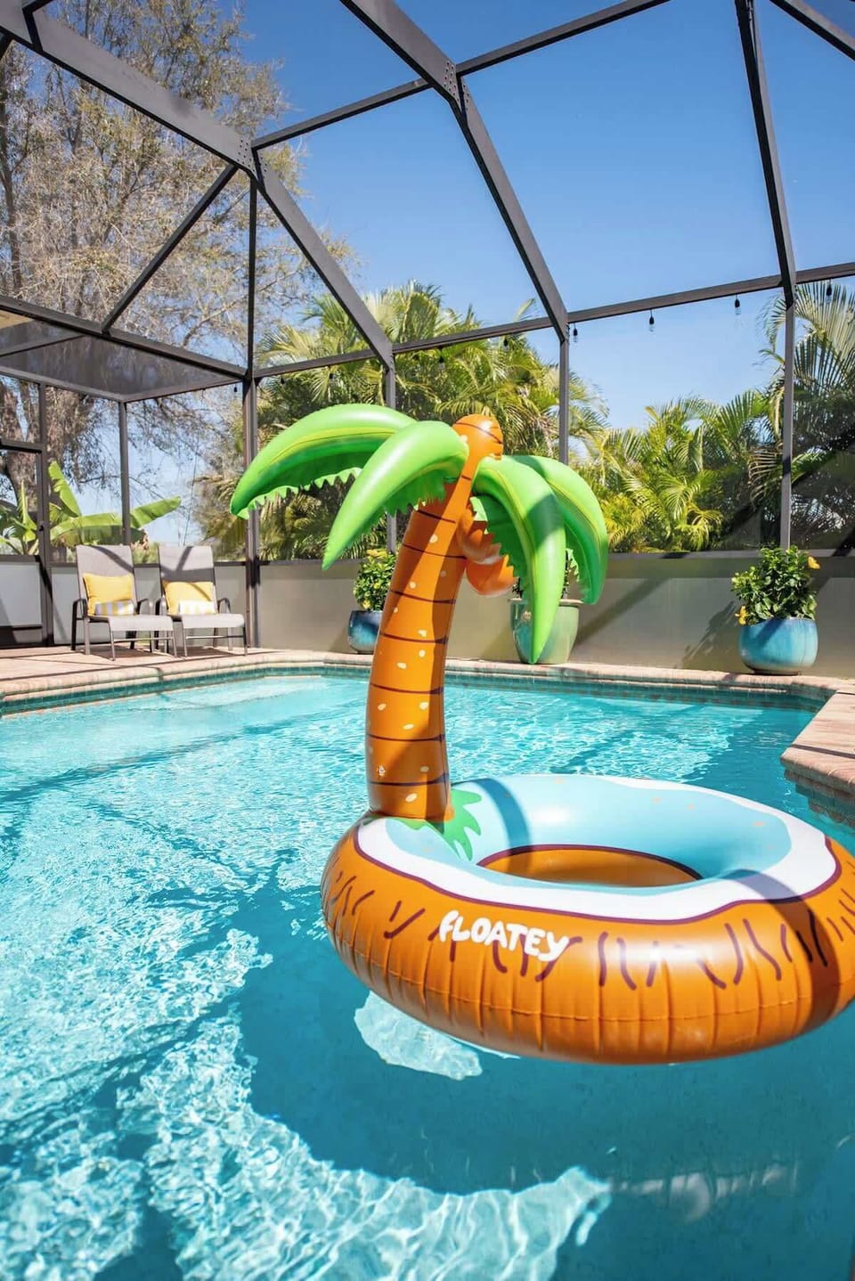 Unwind in your private heated pool + outdoor oasis after a day at Boca Grande or Englewood Beach 