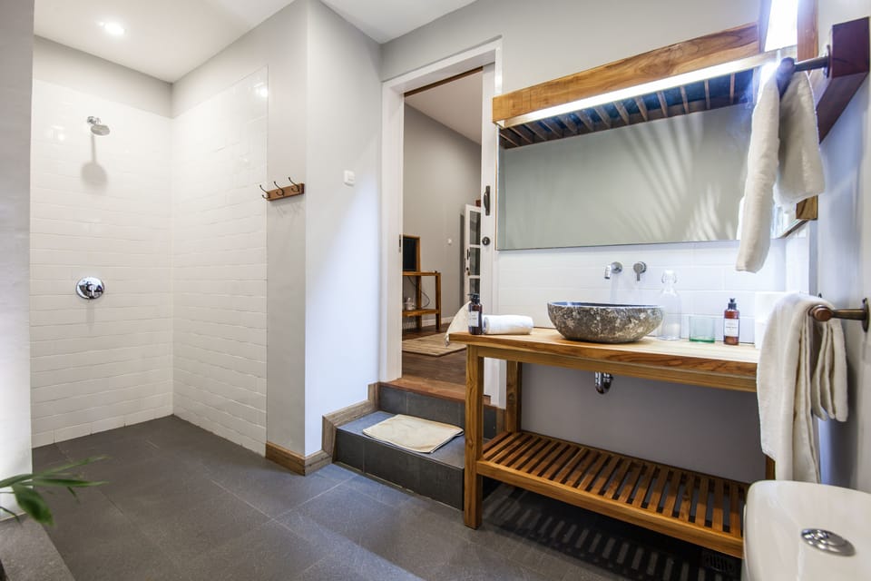 Deluxe Room | Bathroom | Shower, eco-friendly toiletries, hair dryer (on request), towels