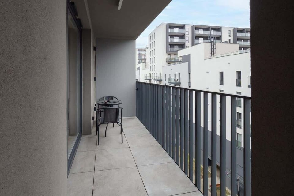 Balcony with garden furniture 