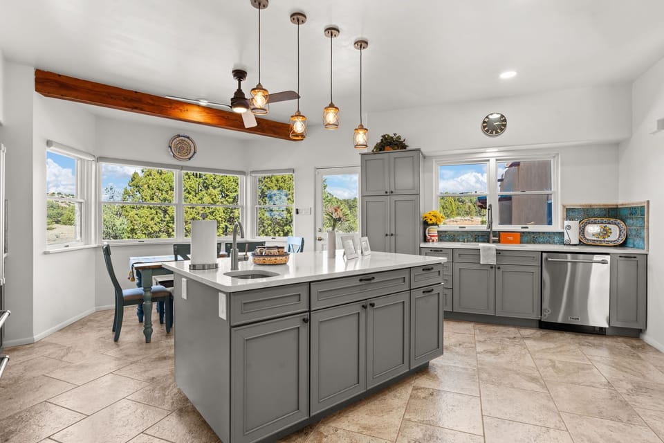 Large gourmet kitchen