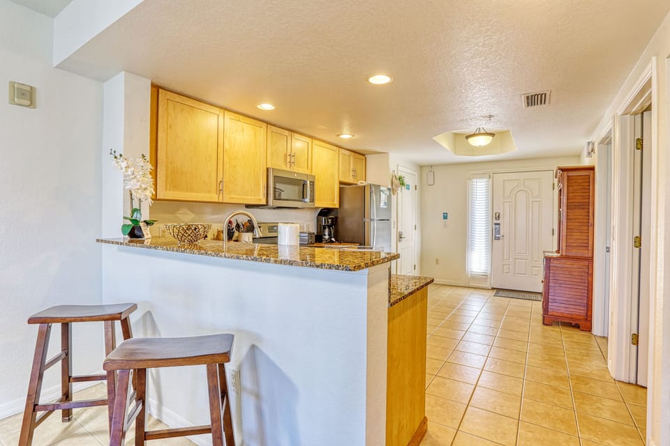 Open Kitchen with Extra Counter Seating