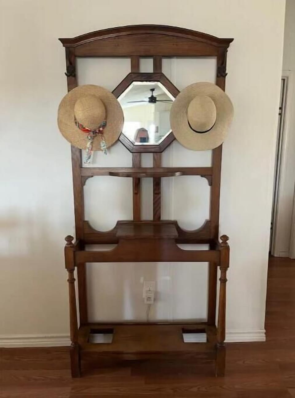 Hall tree to hang your hat after river or lake time.