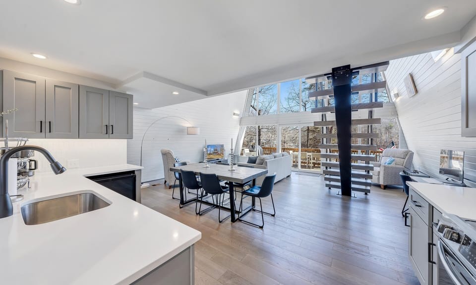 Spacious, open, sunny, and bright! This house makes you happy as soon as you walk in!