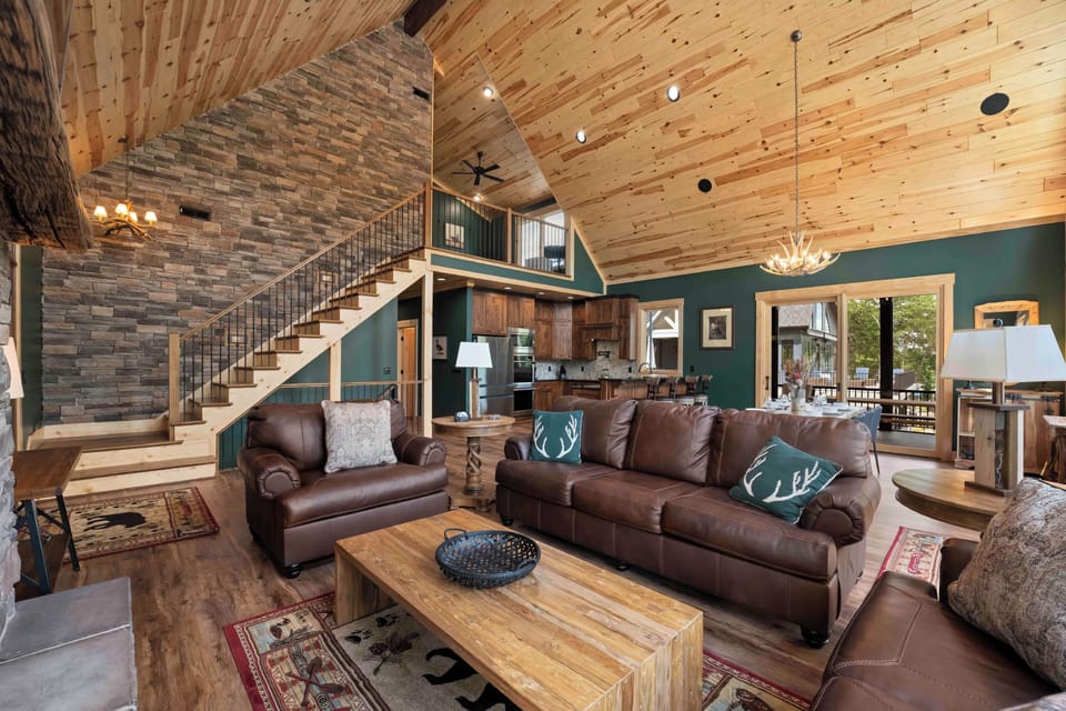 Rustic interior.