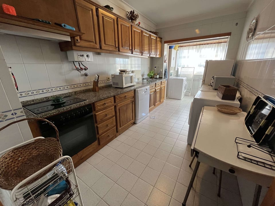 Apartment | Private kitchen | Full-size fridge, microwave, oven, stovetop