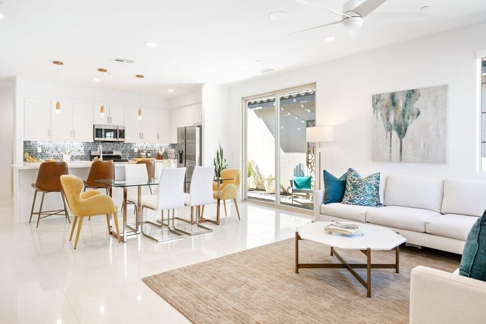 Open living area with plenty of comfy seating.
