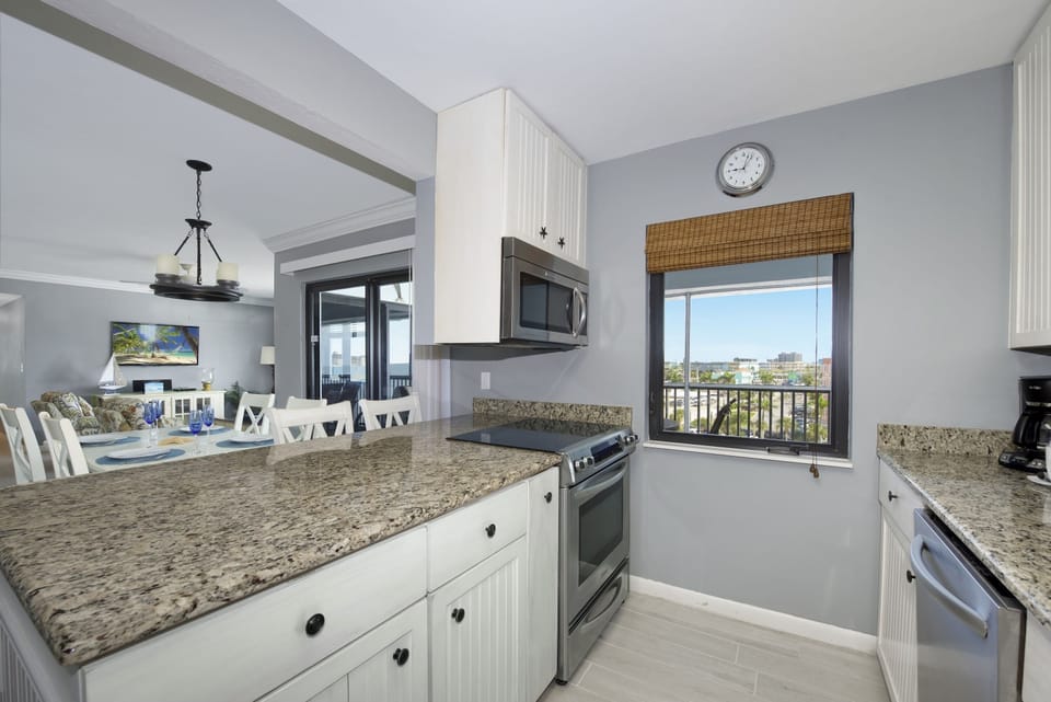 Kitchen with views