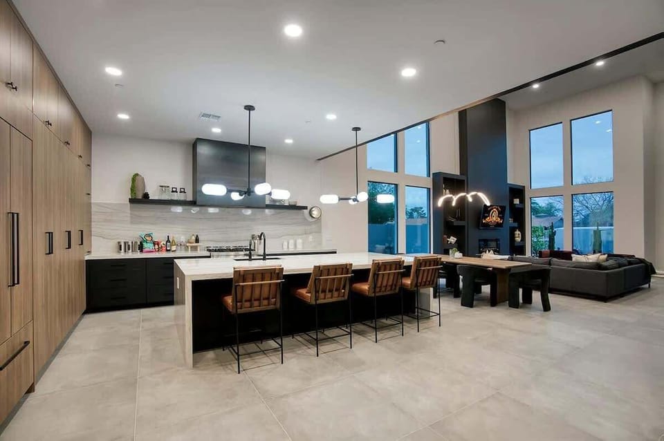 Culinary kitchen haven with premium appliances and ample counter space.