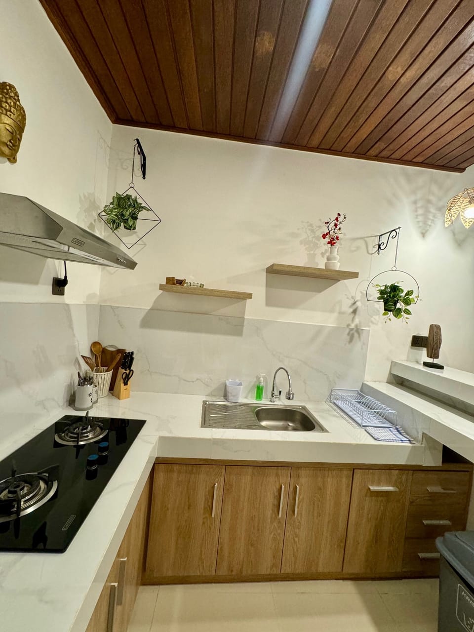 Fridge, stovetop