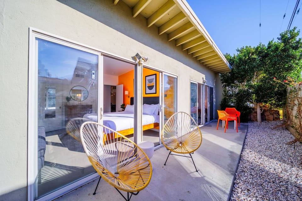 Dining space for 2 awaits right next to each bedroom perfect for morning coffee or wine nights.