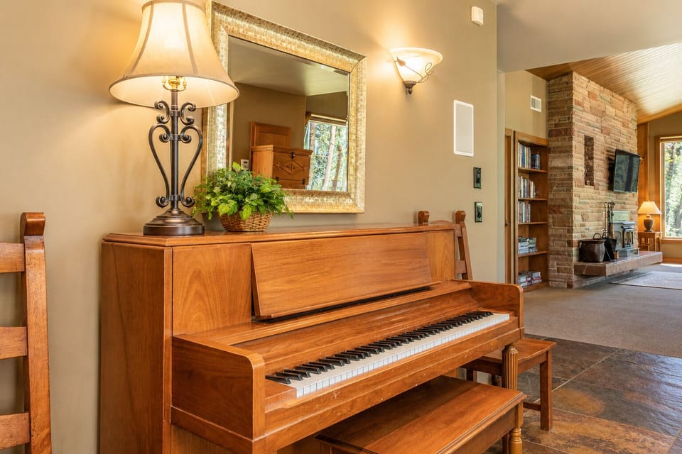 Piano anyone? Gather round and enjoy some songs together.