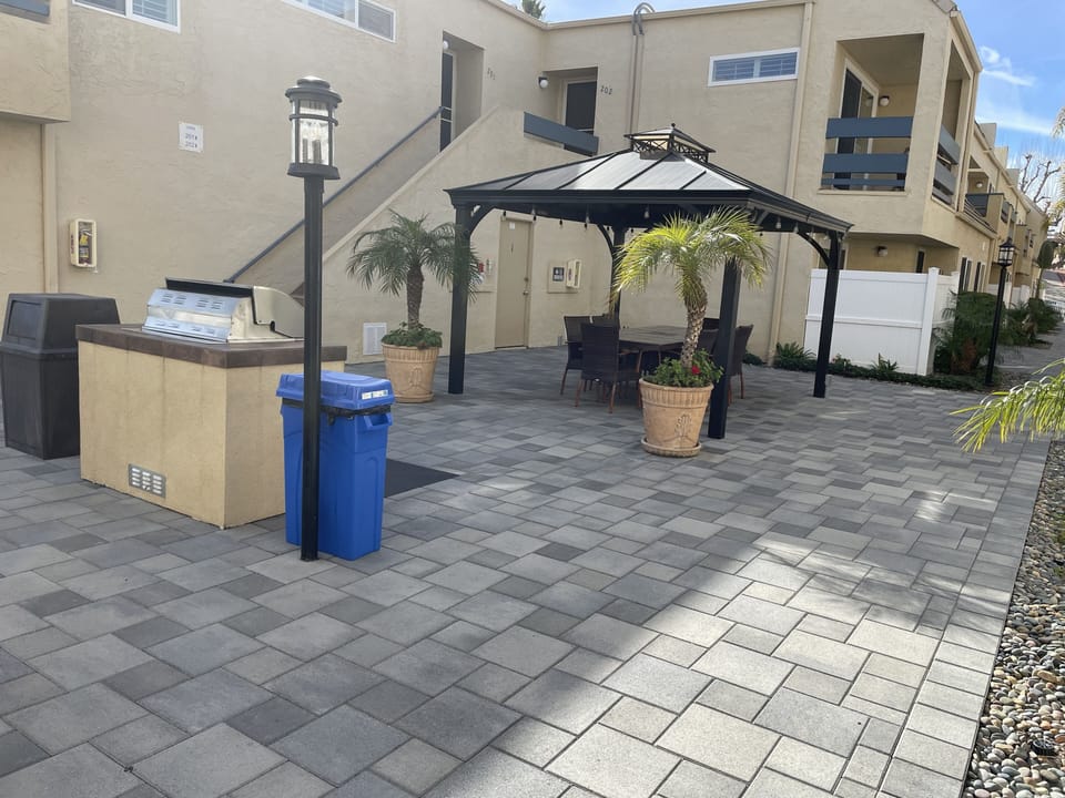 One of the BBQ areas