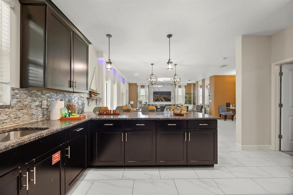 Indoors, Kitchen, Floor, Kitchen Island, Sink