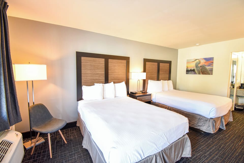 Standard Double Room, 2 Double Beds | Desk, blackout drapes, iron/ironing board, WiFi (free)