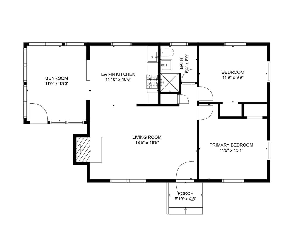 Floorplan - 4 Manning Road Dennis Port Cape Cod - Blue Sky