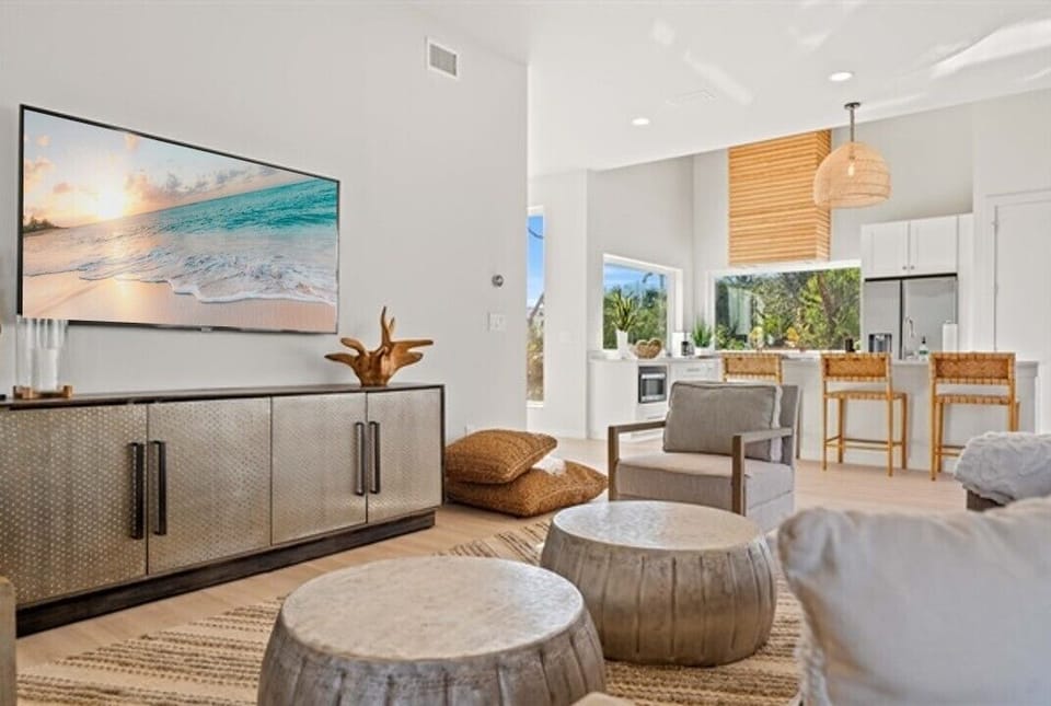 Huge 65" Smart TV in the main floor living room