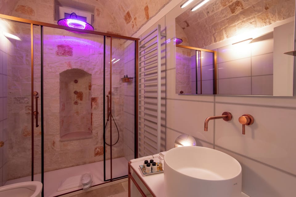 Classic Suite | Bathroom | Shower, rainfall showerhead, free toiletries, hair dryer