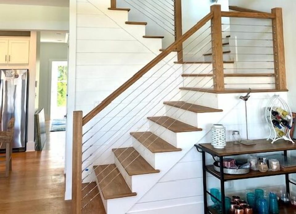 Stairs leading to loft and 2nd living room