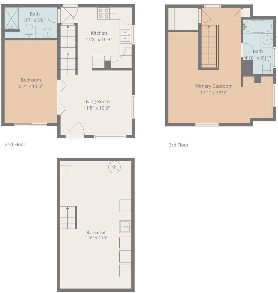 Floor plan, all floors