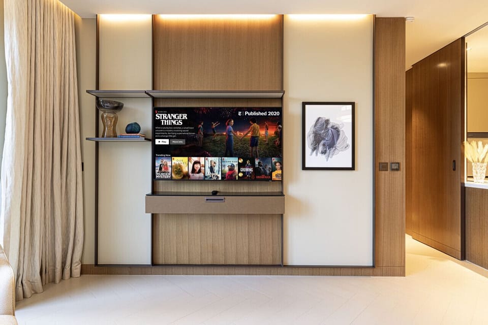 Relax and stream your favorites on the Smart TV