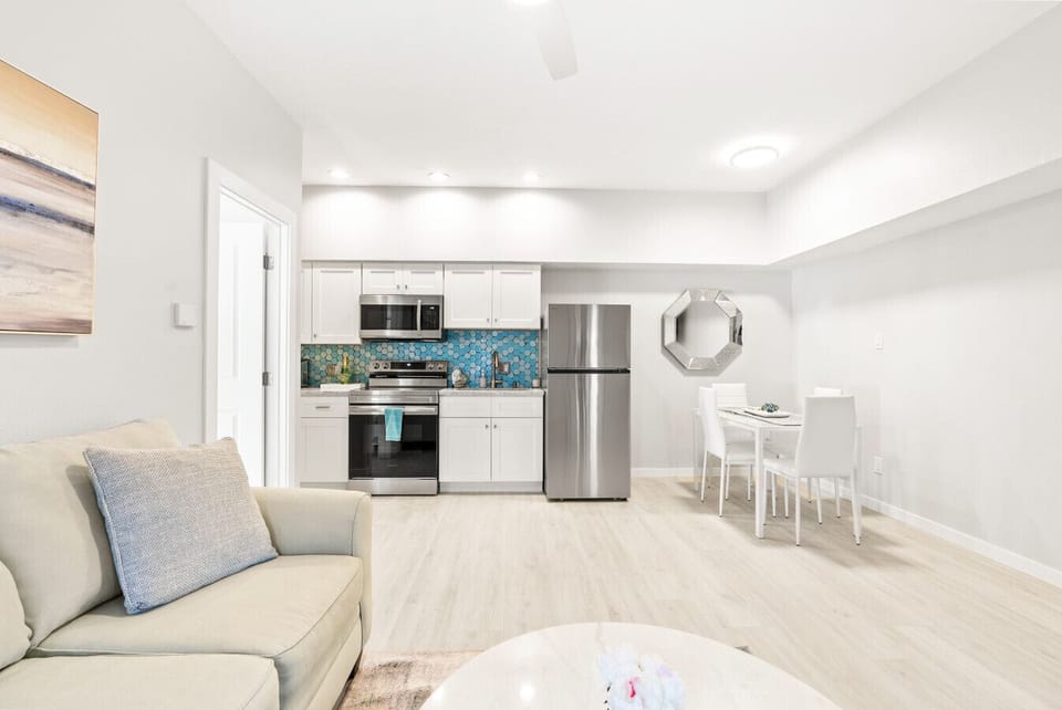 Oven, stove, toaster, coffee makers, icemaker, & microwave