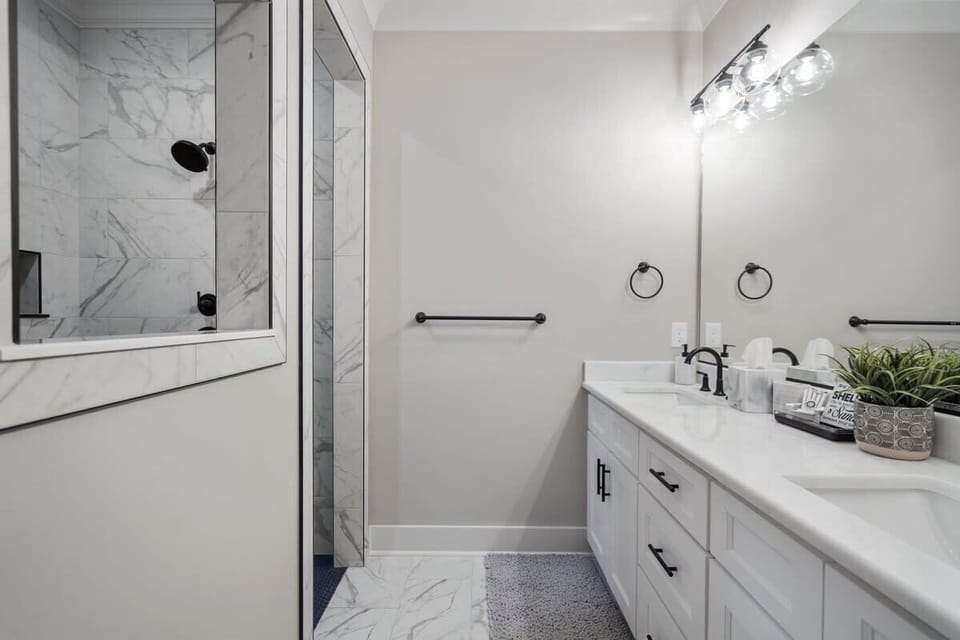 Top Level: Master 1 Ensuite Bathroom with Double Vanity