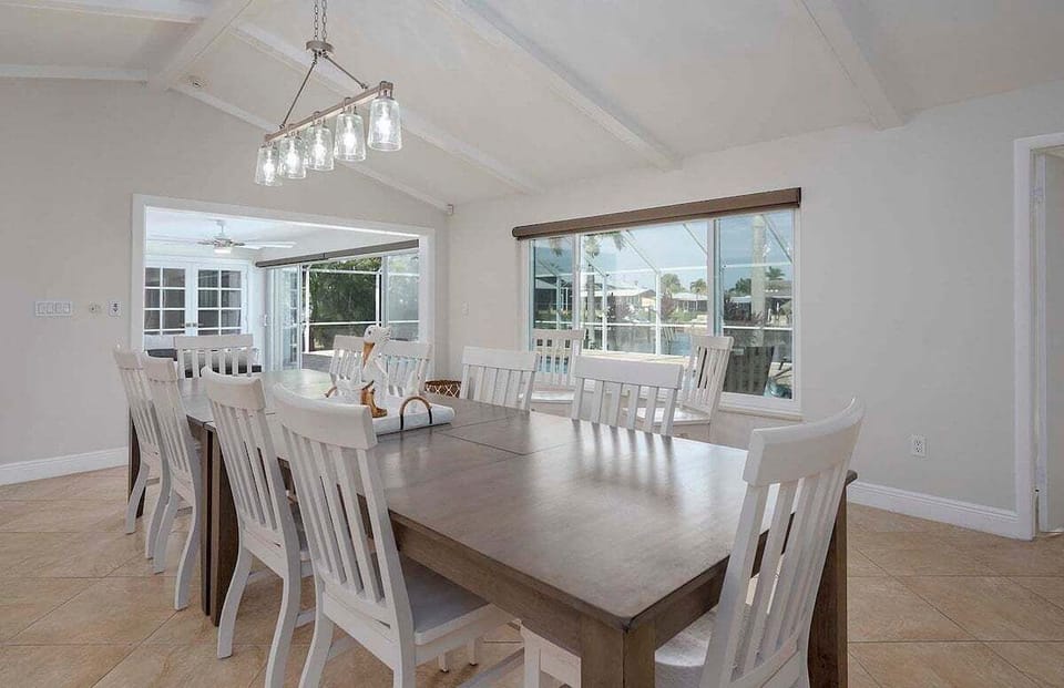 Formal Dining Space with Water Views