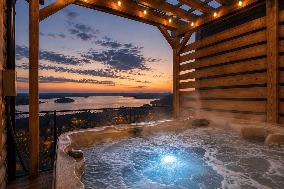 Relax under the stars in your private hot tub