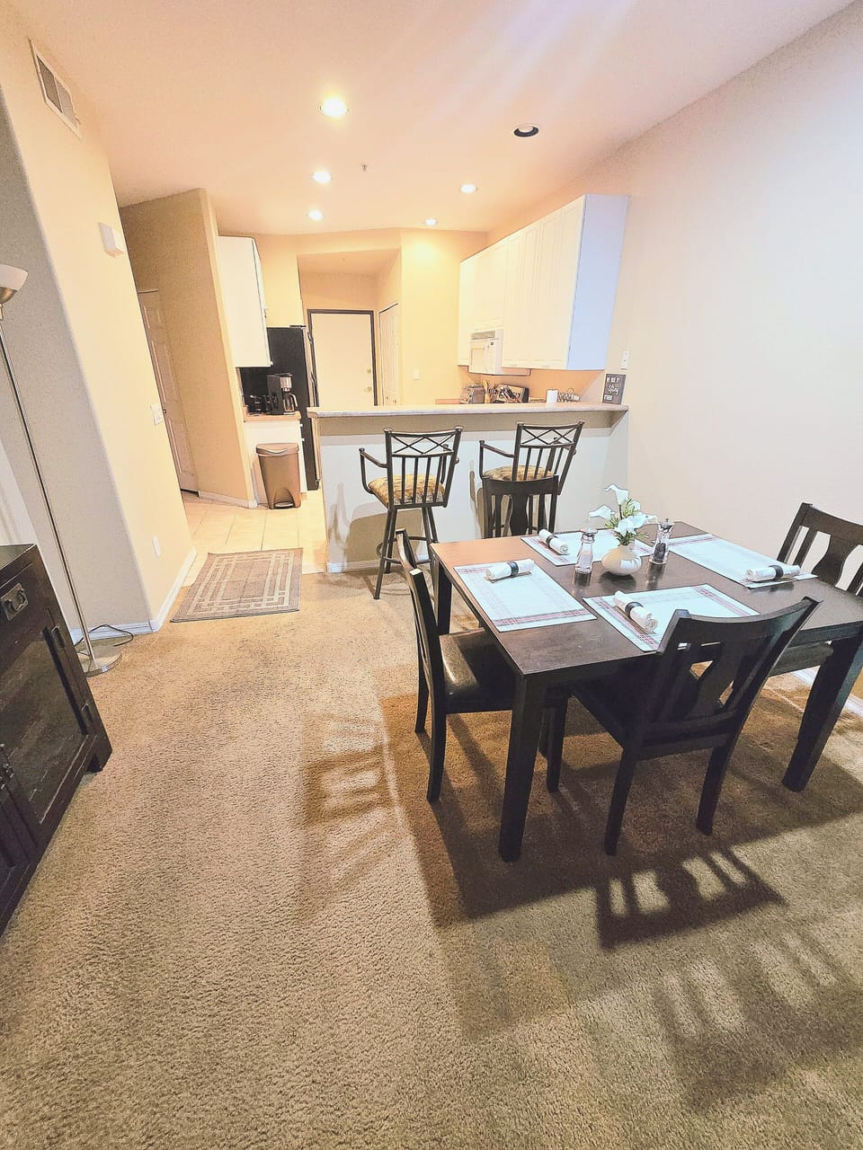 Kitchen and dining area