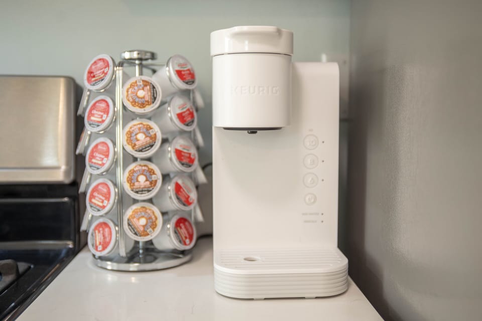 Keurig with complementary K cups
