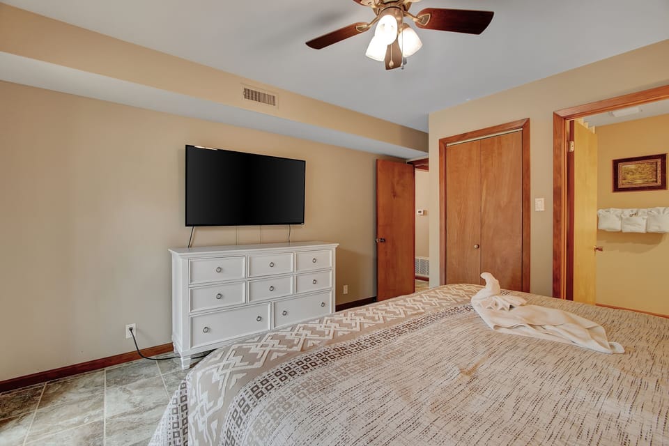 TV in the master suite